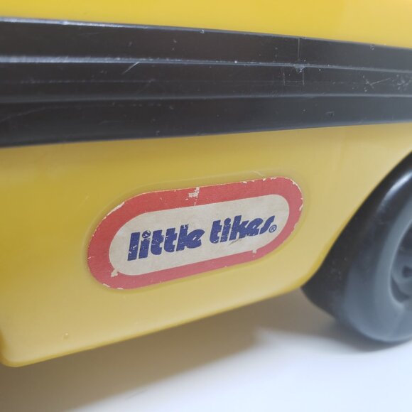 Little Tikes Toddle Tots School Bus Yellow Push Along Vehicle Vintage 1988 Toy - Picture 12 of 16